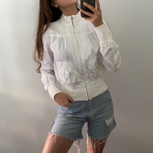 Women’s Bomber Zip Up Jacket - Picture 2 of 5